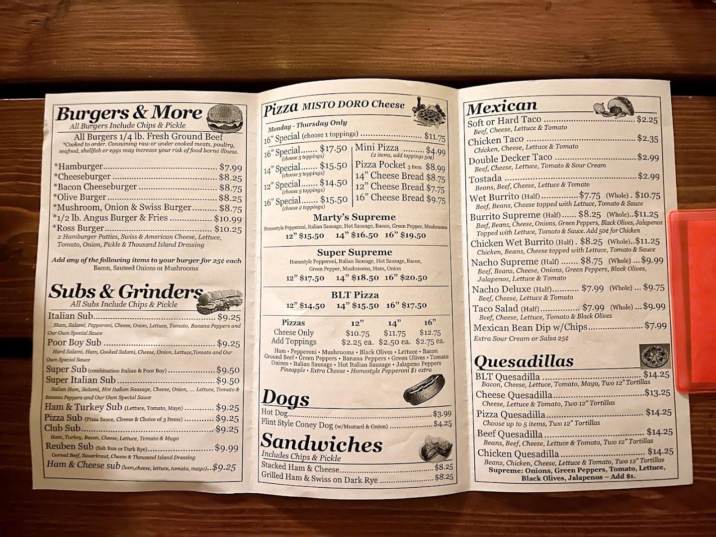 Marty's Pizza & Grill
